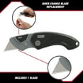 thumbnail image 4 of Hyper Tough Plastic Folding Utility Knife, Blade Included, Model 6713V, 4 of 14