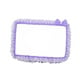 thumbnail image 5 of Marco De Pantalla De Computadora, Cubierta De Borde, Funda Protectora De Tela De Encaje Con Lazo De 17 A 22 Pulgadas, Violeta, 5 of 8