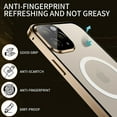 thumbnail image 2 of Feishell for iPhone 14 6.1 inch Clear Slim Case,Luxury Plating Frame Strong Magnetic Support Wireless Charging Shockproof All-Inclusive Lens Protector Back Cover.For iPhone 14,Black, 2 of 7