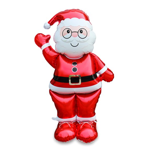 Globos navideños OIWLCI, lámina de Papá Noel, 152 cm, decoración de fiesta