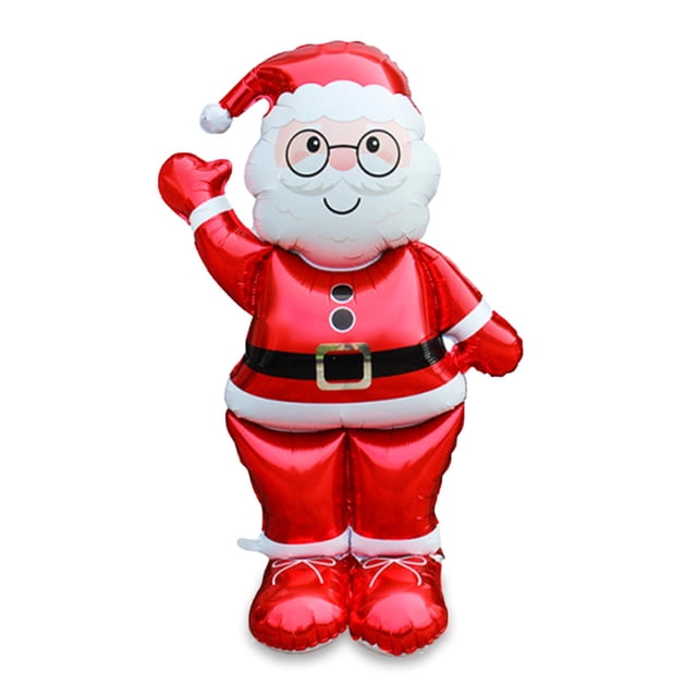 Globos navideños OIWLCI, lámina de Papá Noel, 152 cm, decoración de fiesta