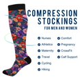 thumbnail image 2 of FORMRS Womens Knee High Socks Casual Long Thick Travel Daily Wear, 1 Pair, Beautiful Floral Pattern, 2 of 6