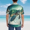 thumbnail image 3 of Lsque Watercolor Turtle1 pattern Hawaiian Shirt for Men, Unisex Summer Beach Casual Short Sleeve Button Down Shirts-XX-Large, 3 of 9
