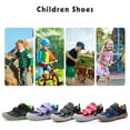 thumbnail image 2 of Mishansha Kids Sneakers Boys Girls Hiking Shoes Lightweight Velcro Tennis Shoes Toddler Running Walking Gym Gray 9 toddler, 2 of 7