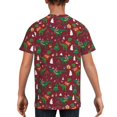 thumbnail image 5 of Wukai Dinosaur Christmas Youth Unisex Short Sleeve T-Shirt for Boys, Girls, Teens, and Kids-X-Small, 5 of 7
