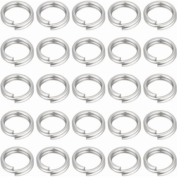 1 Box 400Pcs Double Loop Jump Rings 304 Stainless Steel Split Jump Rings for DIY Bracelet Necklace Keychains Crafts Jewelry Making Supplies 6mm