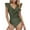 Army Green, variant on Wancir Women's Bikini Sets Women Two Bikini Set Padded Push Up Swimwear Swimsuit