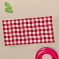 thumbnail image 4 of CafePress - Red White Gingham - Large Beach Towel, Soft 30"x60" Towel with Unique Design, 4 of 4