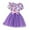 D-Purple, variant on Zwiiyzr 2-8 Years Toddler Kids Cute Floral Sundress Tulle Tutus Bubble Short Sleeve Baby Girls Dress Dark Blue