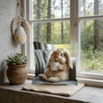 thumbnail image 4 of Rijanmt Easter Realistic Fluffy Bunny Comfort Pillow Case,Easter Throw Pillow Case With Flower Bunny And Eggs,Pillowcase Square Cushion Covers For Sofa Bed Couch,Spring Home Decor,17.71*17.71",E, 4 of 6