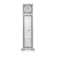 thumbnail image 2 of ACME Noralie Grandfather Clock in Mirrored & Faux Diamonds, 2 of 9