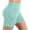 Mint Green, variant on Bloomae Biker Shorts Women with Pockets Stretch Tummy Control Workout Shorts High Waisted Yoga Running Gym Spandex Compression Short Pants Brown S