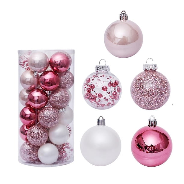 Adornos de bolas de Navidad, 30 piezas de bolas de árbol de decoración navideña inastillables para decoración de fiesta de boda navideña