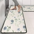 thumbnail image 2 of Kitchen Rugs Sets Of 2,Pioneer Flower Floral Print Pattern Anti Fatigue Kitchen Mat Rugs Non Slip Washable,Decorative Kitchen Floor Mats for Kitchen,Sink,Laundry,17"x47"+17"x47", 2 of 5