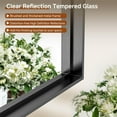 thumbnail image 4 of DENRICK 16x20 inch Black Frame Mirror, Wall Bathroom Vanity Mirror, Modern Rectangular Round Corner Matte Frame (Horizontal/Vertical), 4 of 7