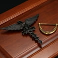 thumbnail image 3 of 2X Poignée de Porte Antique Tête d'Aigle pour Porte d'Entrée Décoration Maison Poignée de Meuble Matériel de Frappe, 3 of 7