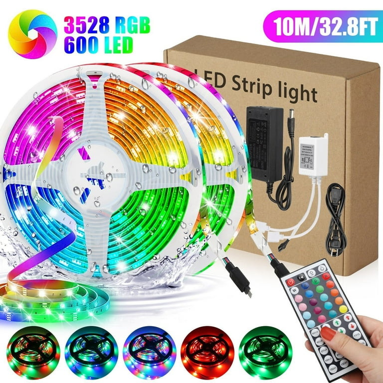 YORMICK 32.8FT Led Strip Lights Multi color RGB LED Lights Tape