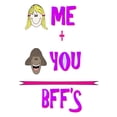 thumbnail image 2 of LightBoxJournal 26x32 White Modern Wood Framed Museum Art Print Titled - You Me Bffs, 2 of 4