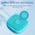 thumbnail image 4 of Paquete de 2 cepillos de baño para perros, champú de silicona suave para mascotas, dispensador de masaje, cepillo de ducha de aseo para perros y gatos de pelo corto y largo, lavado,, 4 of 5