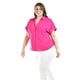 thumbnail image 2 of Blusa casual manga corta Roman Fashion /Tallas Extras, 5112 (Fiusha) fucsia 38, 2 of 5