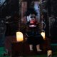 thumbnail image 2 of HollyHOME Halloween Decorations Creepy Animated Haunted Doll Prop with Moving Head Gift for Halloween Black, 2 of 5