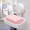 thumbnail image 3 of Jabonera con ventosa, no requiere taladro, reutilizable, instalación en 1 segundo, jabonera para ducha, soporte de pared para azulejos de ducha de baño, impermeable - blanco, 3 of 5