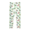 thumbnail image 4 of joogoo Girls' Leggings Cartoon Frogs Green Yoga Pants 4T, 4 of 8