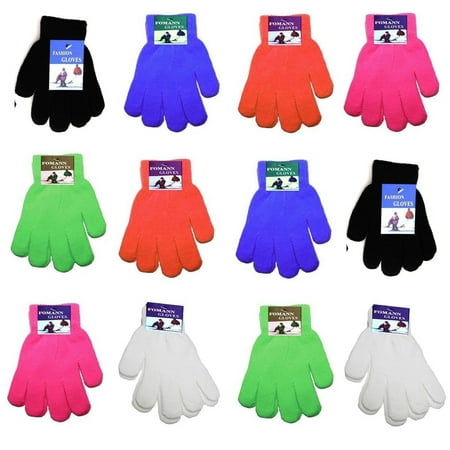 Children Warm Magic Gloves Teens Winter Gloves Boys Girls Knit Gloves(7 to 16 years old)