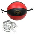 thumbnail image 3 of Last Punch Black/Red Leather Boxing Punching Double-End Speed Ball, 3 of 5