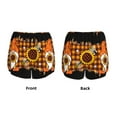 thumbnail image 3 of Rateoe Sunflower Gnomes and Bees Printed 2 in 1 Women's Workout Shorts for Athletic Gym Running Shorts with Phone Pockets-, 3 of 7