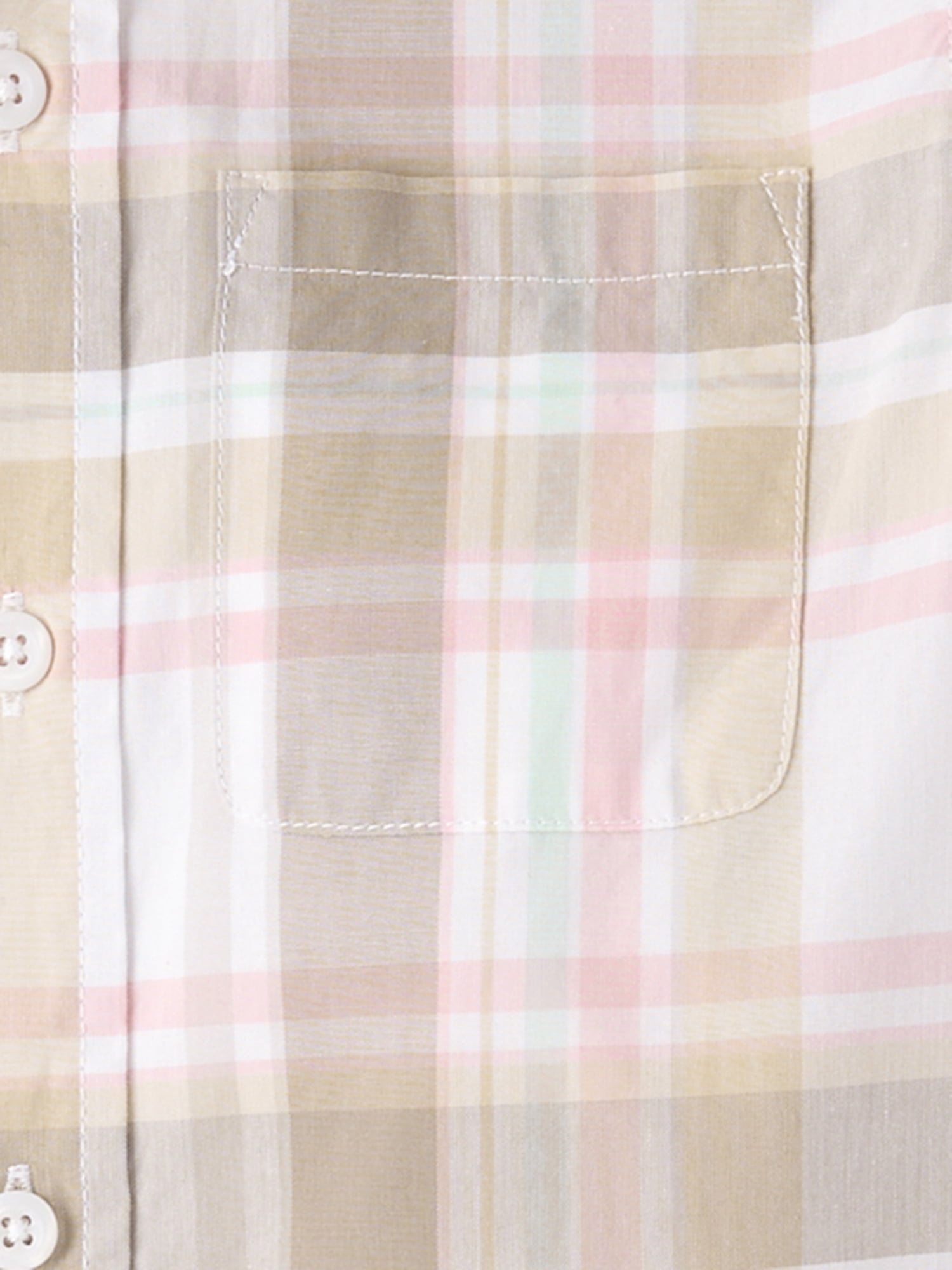 The Children's Place Boys Short Sleeve Plaid Poplin Button Up Shirt, Sizes XS-XXL