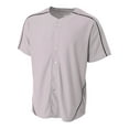 thumbnail image 2 of A4 Warp-Knit Baseball Jersey For Youth Male in Gray/Black | NB4214, 2 of 2