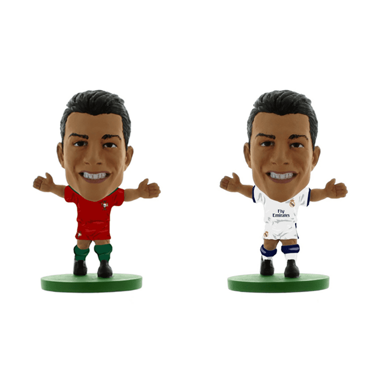 Cristiano Ronaldo Portugal & Real Madrid SoccerStarz Figures Combo Pack (2  Pieces) (2 inches tall) 