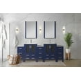 thumbnail image 5 of Volez 84 in W Navy Blue Double Vanity with Side Cabinets, Ceramic Top, and 22 in Mirrors, 5 of 5