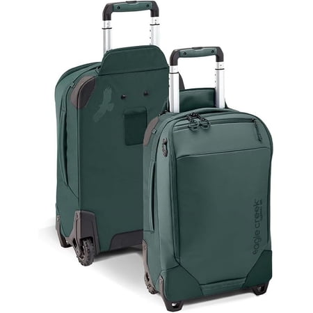 eagle creek Tarmac XE Carry On Suitcases with Wheels - 2-Wheel with Heavy Duty Housing, Compression Wings, Quick-Access Pocket & Internal Organization, Arctic Seagreen - 40L