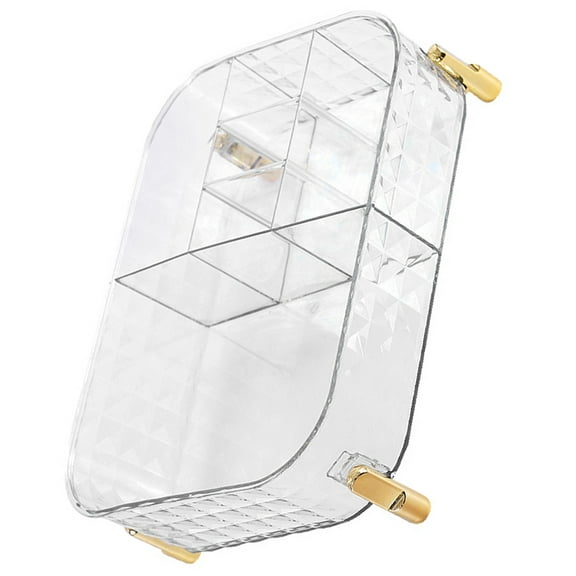 PTOOTP Transparent Makeup Organizer for Bathroom Counter and Vanity Storage, Clear Cosmetic Storage Box