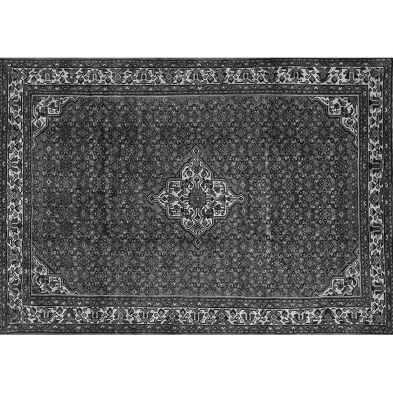 Ahgly Company Indoor Rectangle Persian Gray Traditional Area Rugs, 8' x 10'
