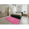 thumbnail image 4 of Ahgly Company Indoor Rectangle Traditional Deep Pink Persian Area Rugs, 4' x 6', 4 of 6