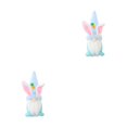 thumbnail image 1 of Monstrate Decoraciones de Pascua, suministros para fiestas de primavera, adornos de escritorio, artesanías para interiores y exteriores, adornos para Azul 2piezas Monstrate CBP379886, 1 of 6