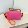 thumbnail image 4 of Crossbody Bag for Women, Lightweight Color Block Purse with Adjustable Strap, Large Capacity Casual Shoulder Handbag for Travel, Daily Commute, and Outdoor Use, 4 of 6