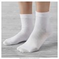 thumbnail image 4 of Calceta Deportiva Athelic Works para Mujer, Tipo Quarter de Nylon Punta Talón Half Cushion Blanco 3 Pares Unitalla, 4 of 4