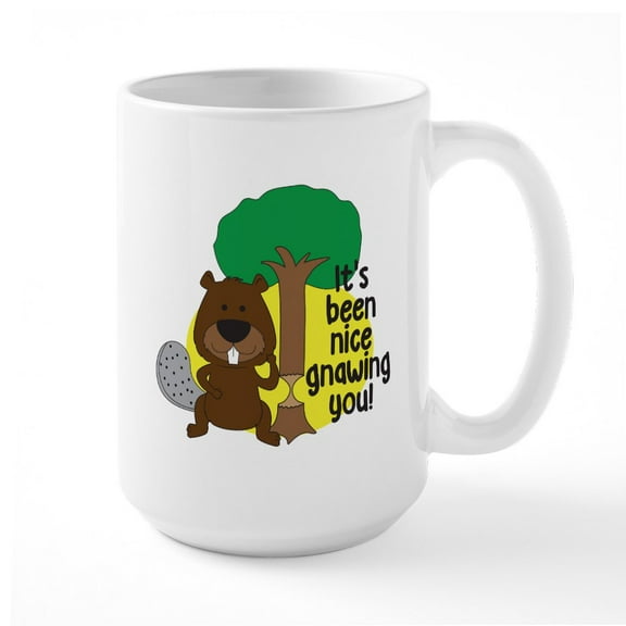 CafePress - It's Been Nice Gnawing You Large Mug - 15 oz Ceramic Large White Nolvety Mug