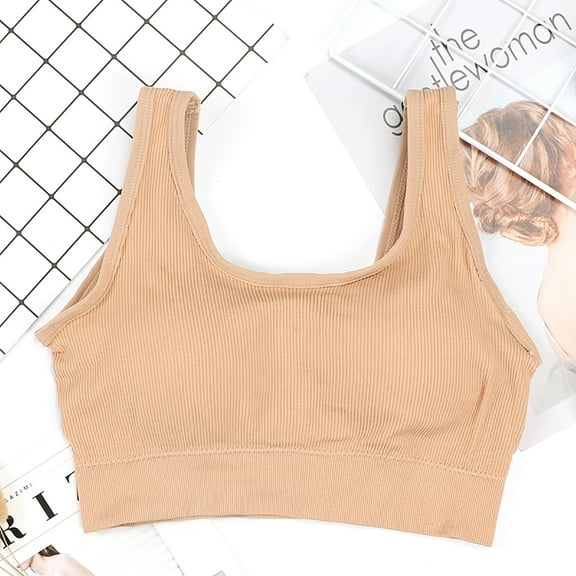 Women Bras Plus Size,Ladies New Yoga Sports Vest Wrapped Chest Without Steel Ring Underwear