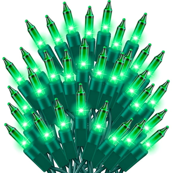 Cadena de luces TWINGLEHOME 100, color verde incandescente, 6 m