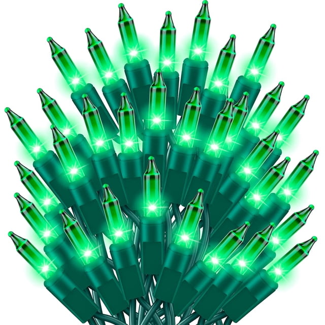 Cadena de luces TWINGLEHOME 100, color verde incandescente, 6 m