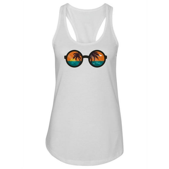 Beach Glasses Design. Tank Women -Image by Shutterstock, Female Large
