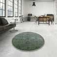 thumbnail image 4 of Ahgly Company Machine Washable Indoor Rectangle Industrial Modern Dark Olive Green Area Rugs, 2' x 4', 4 of 7