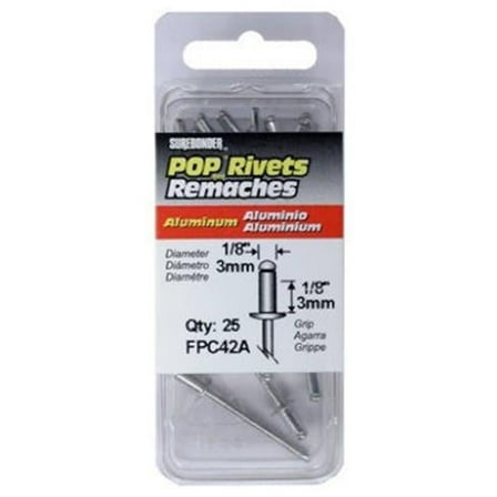 FPC FPC42A Short Aluminum Rivet- 25 Pack - Pack Of 5