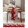 thumbnail image 6 of Hokiten Table Runners 72 Inches Long Dress Scarves, Red Christmas Farmhouse Kitchen/Dining Table Runner, Coffee Tablerunners, Xmas Balls Snowflake Silver Pine Needles 14x72 Inch, 6 of 7