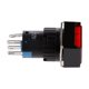 thumbnail image 2 of Mini Interruptor De Reinicio De Luz LED De 5 Pines 12V 19*19mm Para Contactor Rojo, 2 of 6